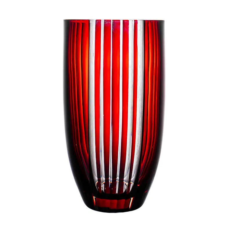 Adagio Ruby Red Vase 11.8 in