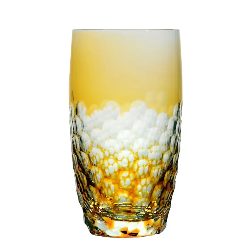 Becher Exagon amber