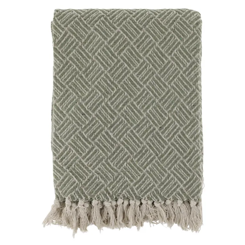 Chic Antique Aix Plaid Grün/Creme