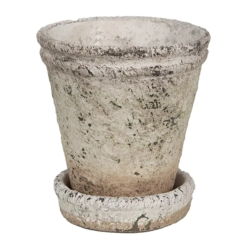 Clayre & Eef Blumentopf Beige