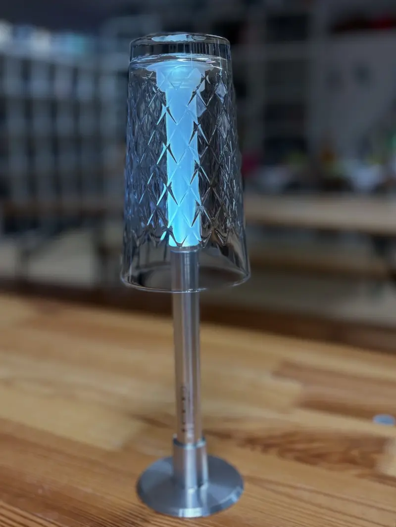 Frankfurter Lampe mit Gerippten Multicolor