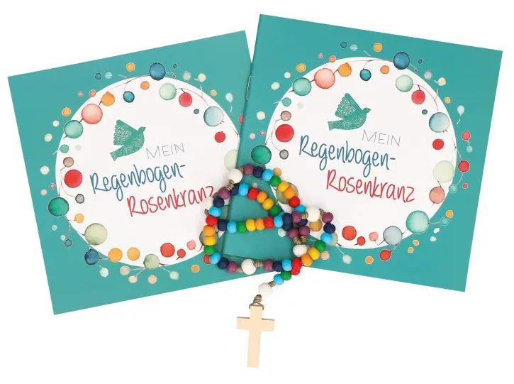 Geschenkset - Mein Regenbogen Rosenkranz