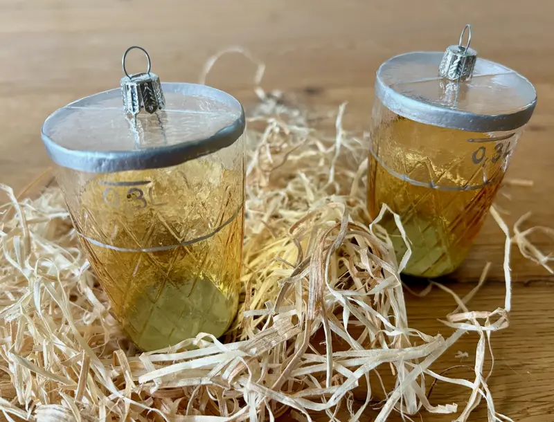 Hessischer Christbaumschmuck "Geripptes" 2er Set