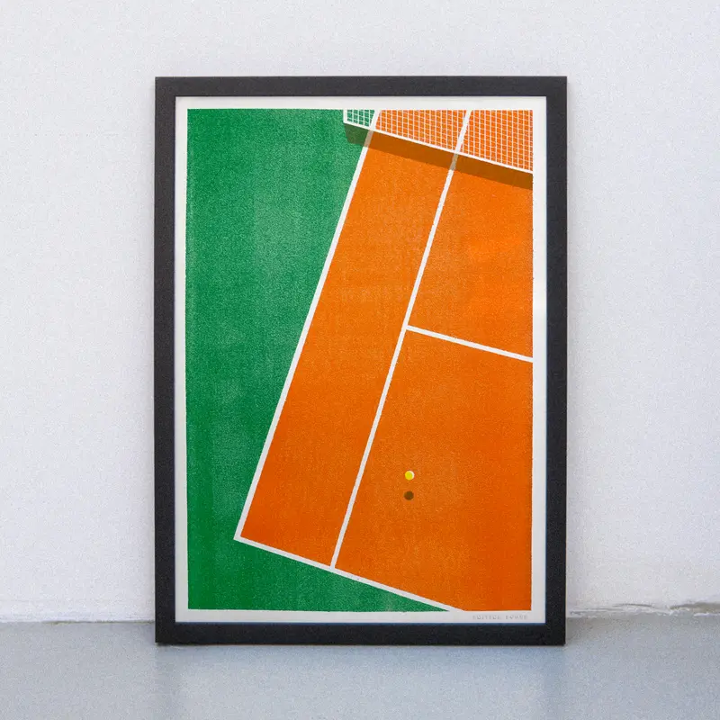 On the court (DIN A3) | Edition SCHEE | Risographie