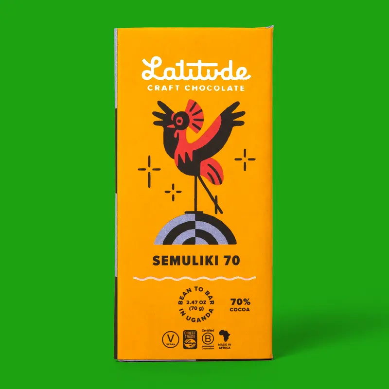 Schokolade „Semuliki 70%“ 70g | Dunkle Bio-Schokolade | Latitude